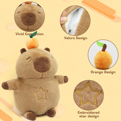 IUTOYYE Capybara 11.8-inch plush provides soft touch and comforting companionship for kids.