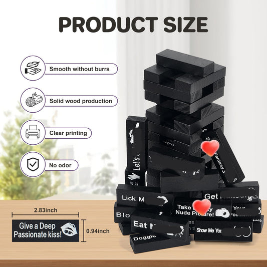 iuuoi dark wood blocks showcasing premium design for durable game nights