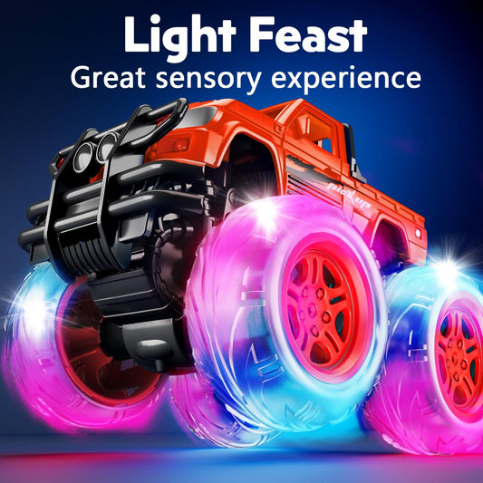 iValea Monster Trucks durable materials withstand rough toddler play