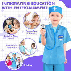 IVENRXIU doctor kit syringes and x ray film for educational, non threatening clinical play.