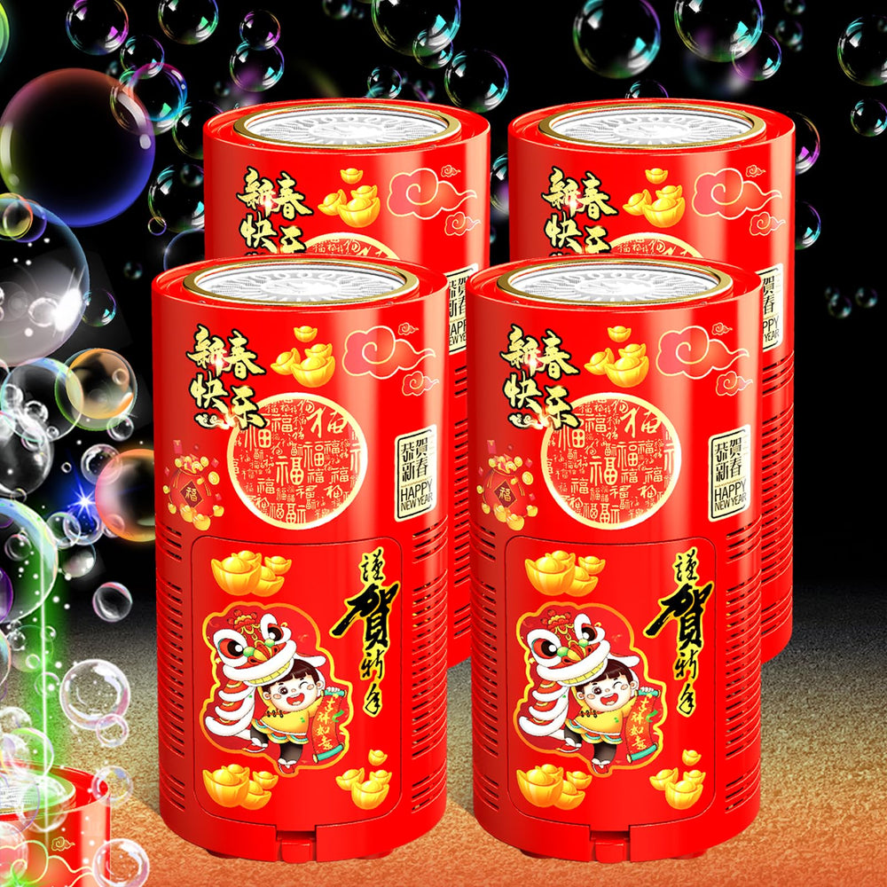 Ivtivfu bubble machine with LED lights creates a colorful display