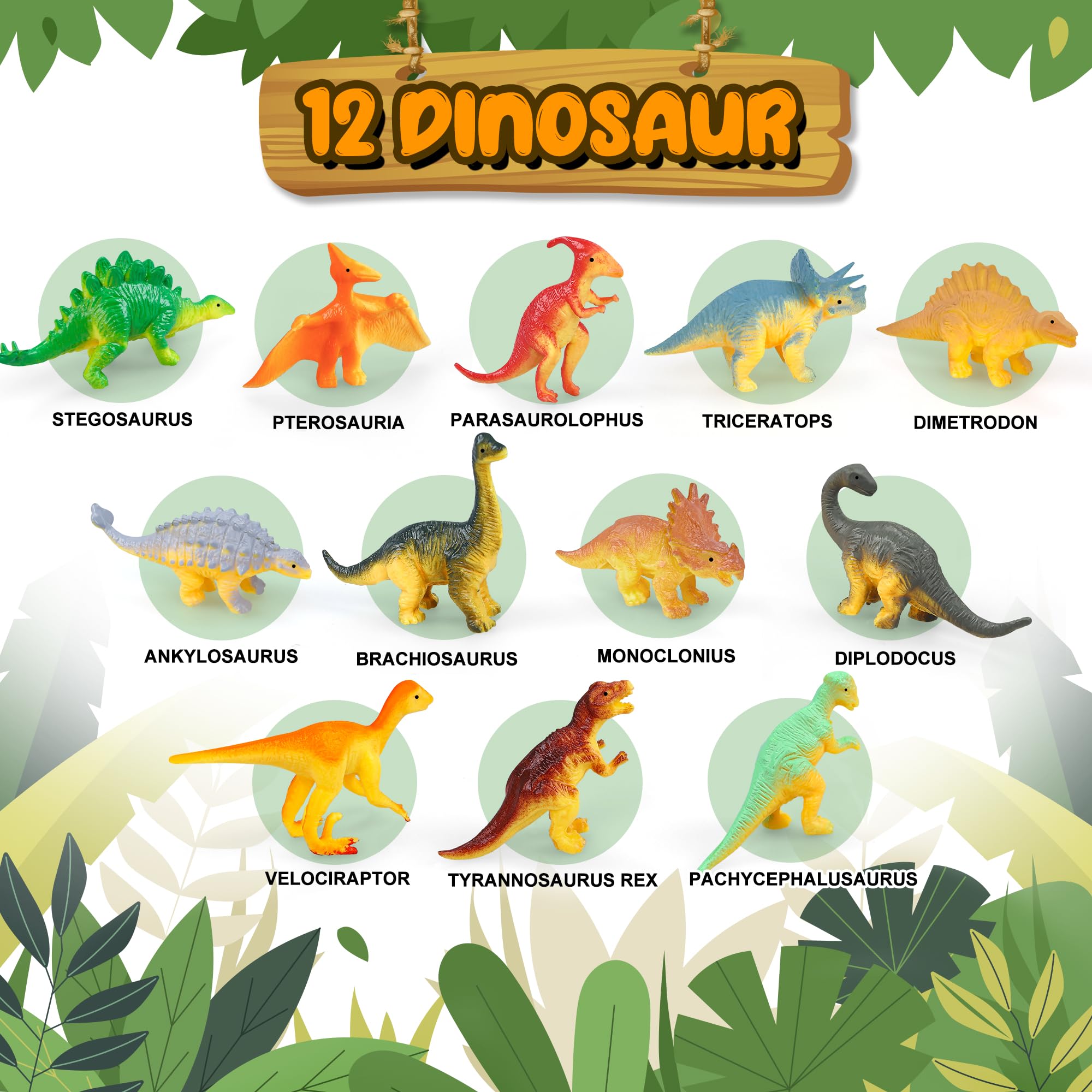 IVOXEX dinosaur sound book open page shows illustrated dinosaurs for learning