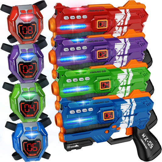 IVOXEX laser tag guns set4 ready for family battles