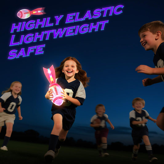 Ivrmtal LED football shows color-changing modes for fun evening games