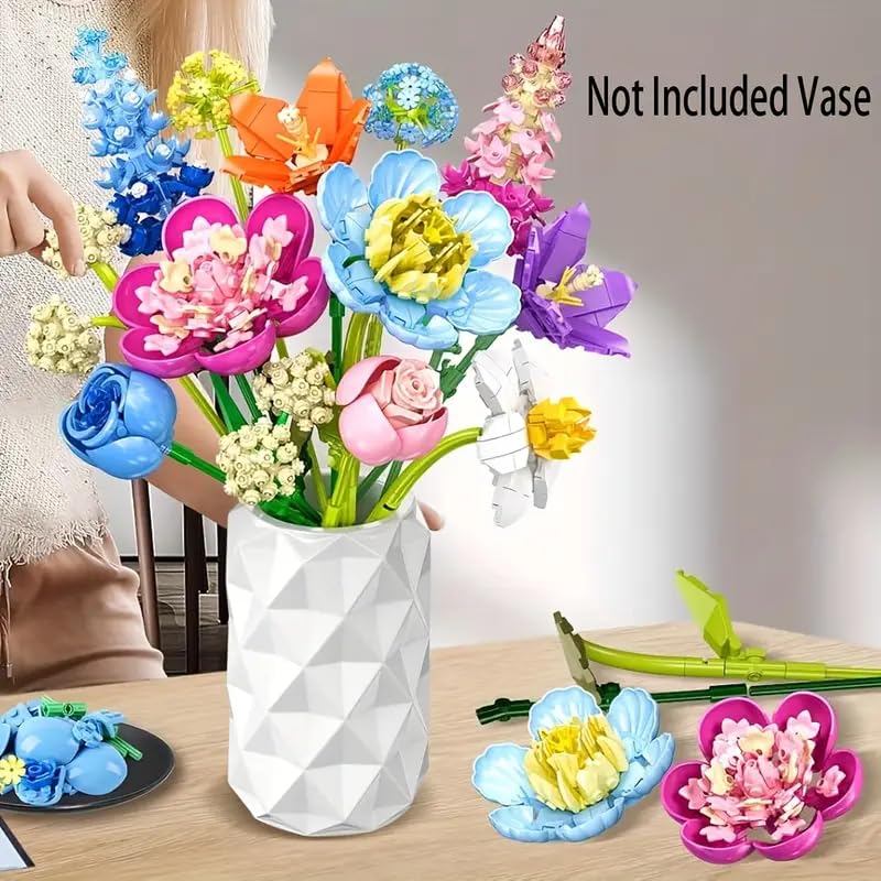 IWUTEFET DIY flower bouquet assembly enhances creativity and focused play.