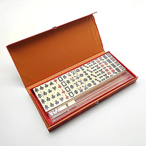 IWUTEFET 144-tile mahjong set tiles for immersive family games