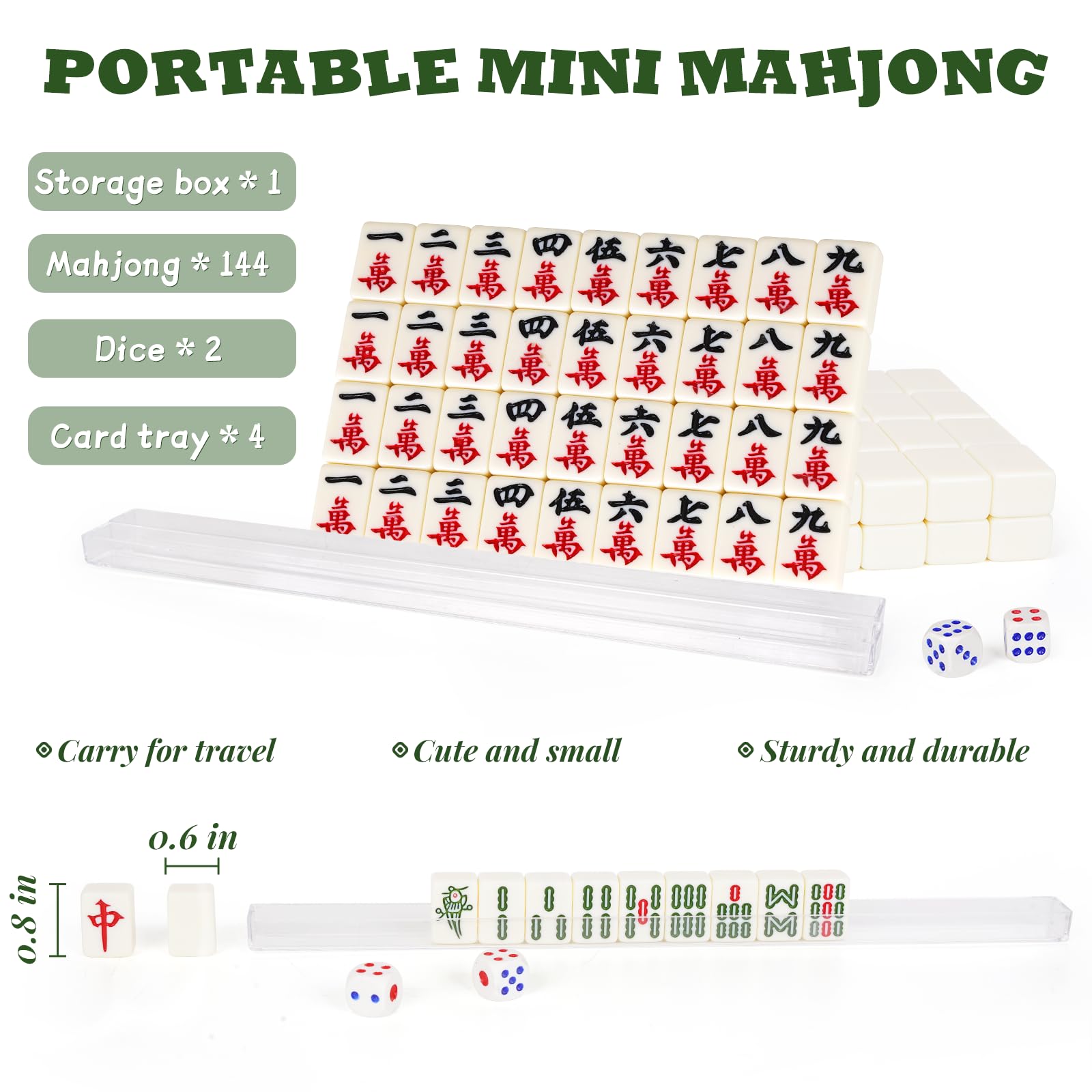 IWUTEFET mini tile size for easy handling while traveling