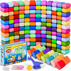 Ixiaoyoo air dry clay kit with 158 colors for vibrant home crafts