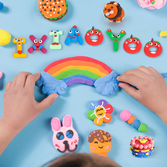 Ixiaoyoo modeling clay with soft texture helps little hands shape precise figures.