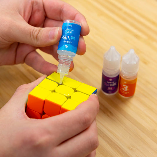 iYallow GAN lube 10cc bottle close-up for fast, controlled turns