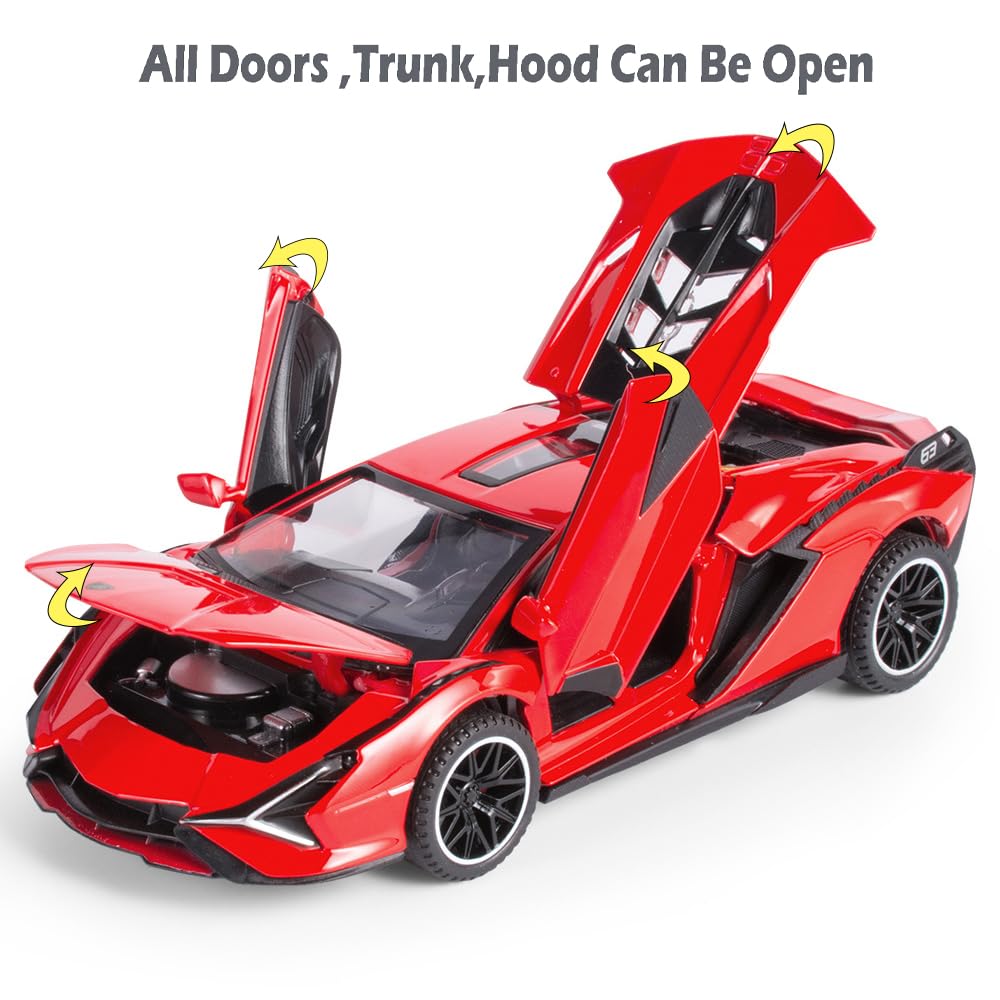 IYEAM Lamborghini Sian FKP3 doors open to reveal interactive lights and sounds
