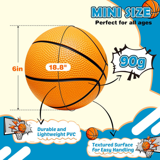 Iyoyo mini basketball ready for door hoops and splash-friendly pool games.