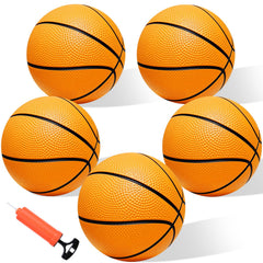 Iyoyo mini basketball 6-inch ball with pump for quick inflation and versatile play.