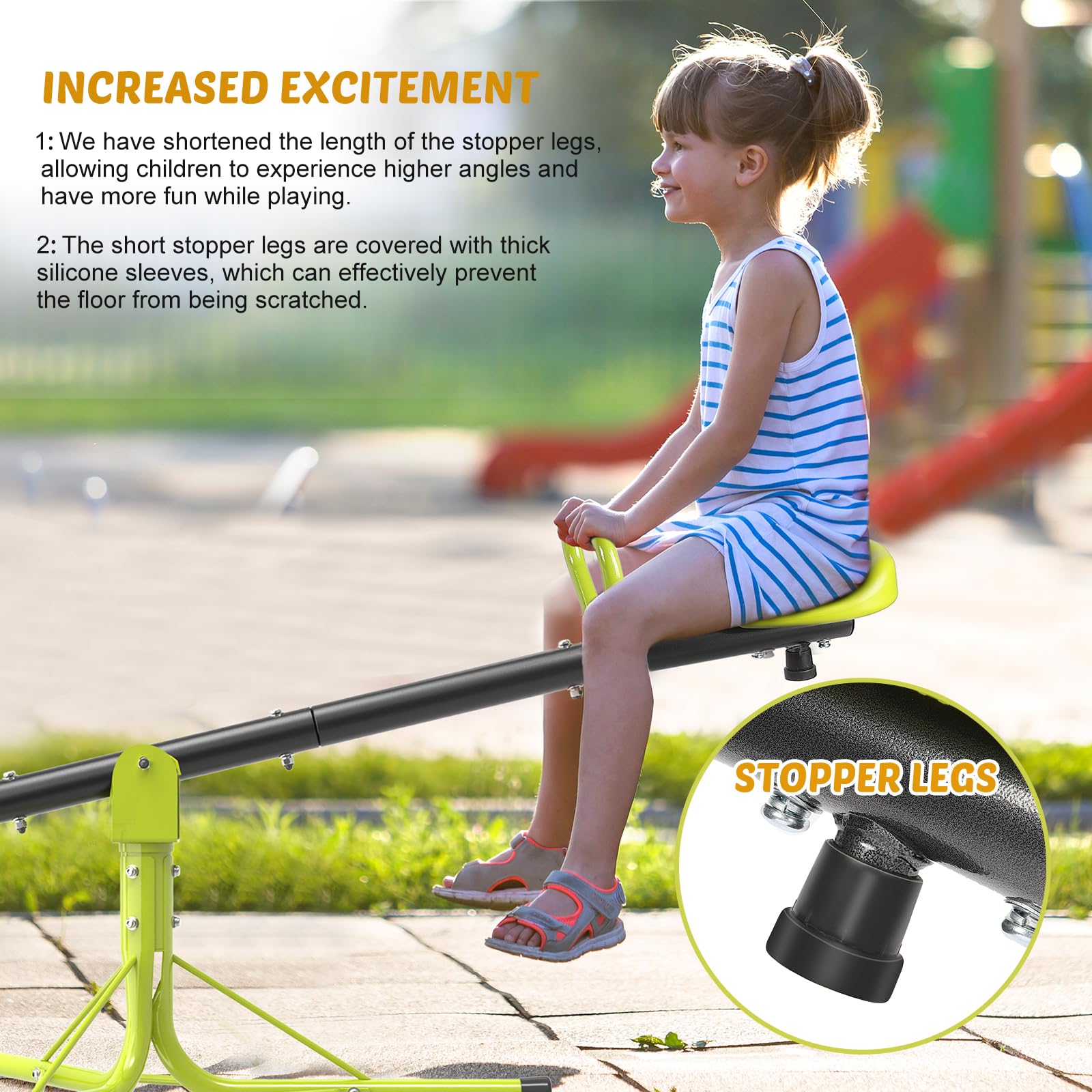 Iyoyo ergonomic safety handle ensures a secure grip during play