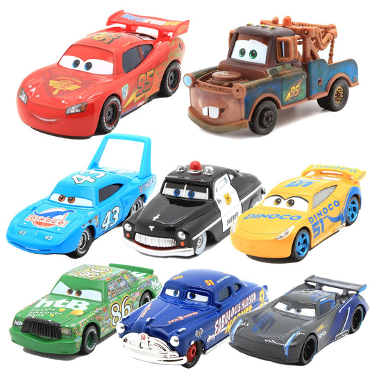 IYZEVK 8-pcs car toys set in 1:55 scale, ideal for little hands.