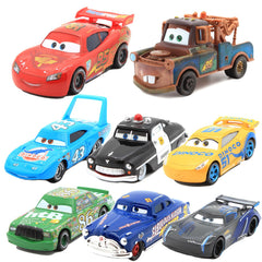 IYZEVK 8-pcs car toys set in 1:55 scale, ideal for little hands.