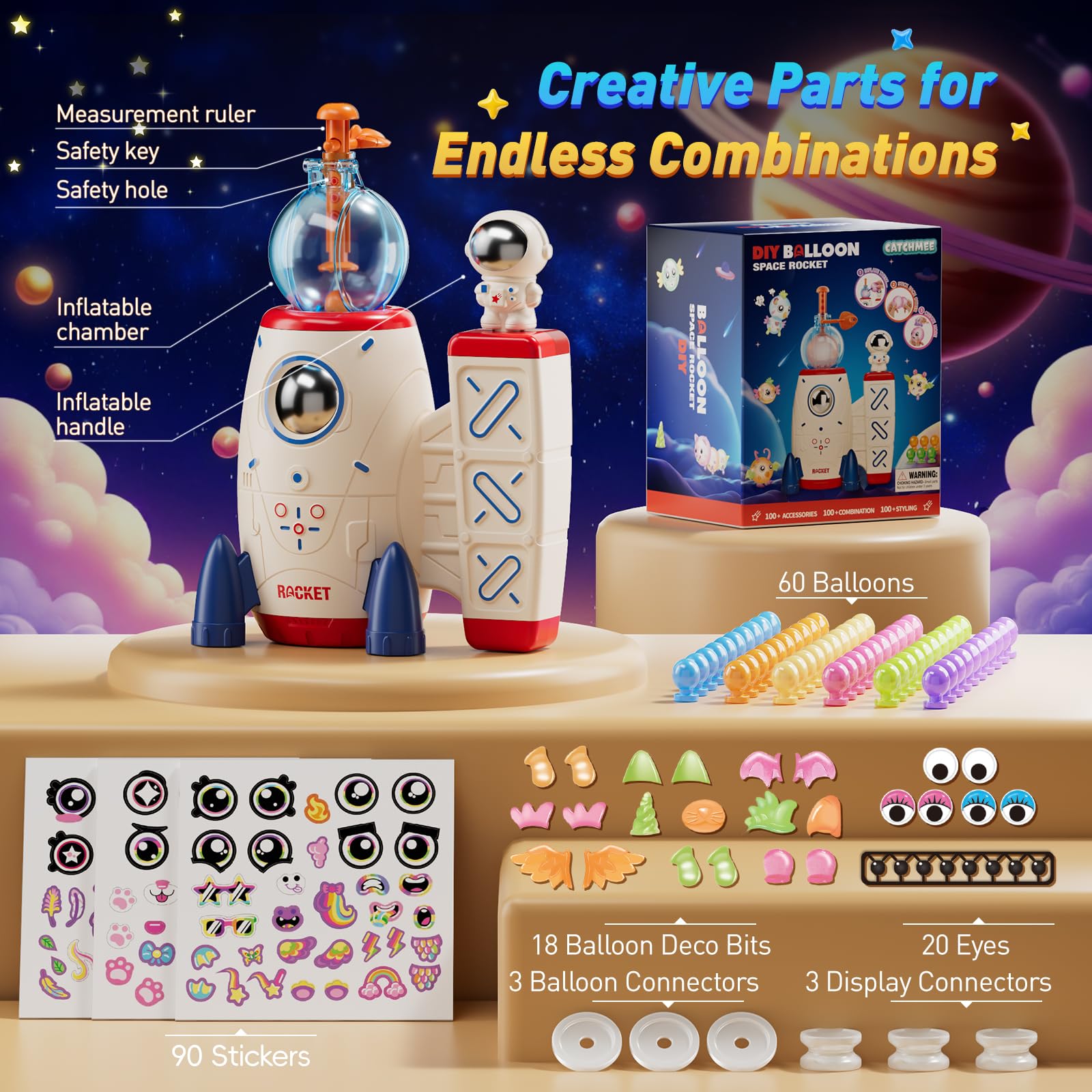 Izomila all-in-one balloon craft set includes pump and decorations