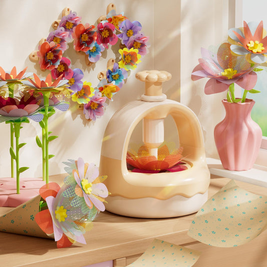 Izomila fabric flower kit embossing machine for precise petals and neat bouquets.