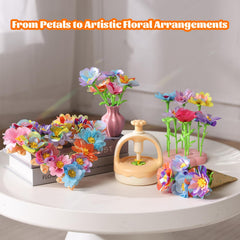 Izomila fabric flower kit long and short stems for flexible arrangements.