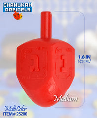Izzy n Dizzy 100 Medium Dreidels balance-spin design for steady play.