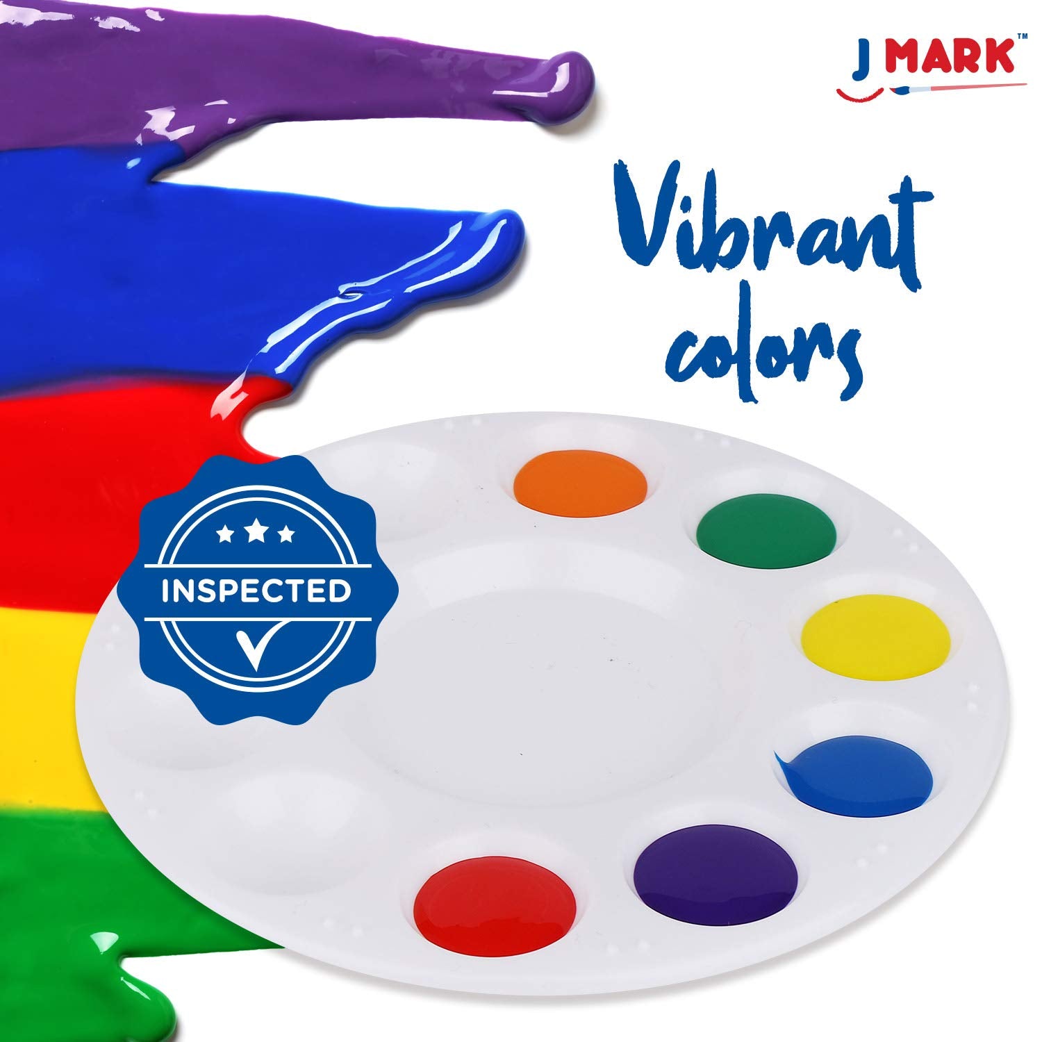 J MARK six-color palette with lids for quick color changes.