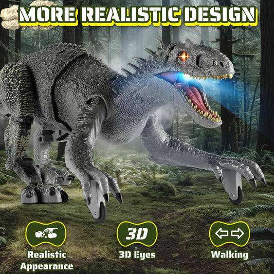 J Rootage dinosaur 3D eyes gray enhances storytelling with lifelike gaze.
