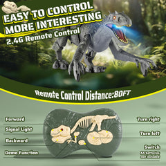 J Rootage dinosaur with 2.4GHz remote provides stable control.