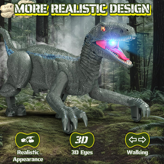 J Rootage dinosaur walking action for lifelike storytelling.