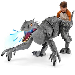 J Rootage remote-control dinosaur gray walking for immersive imaginative play.