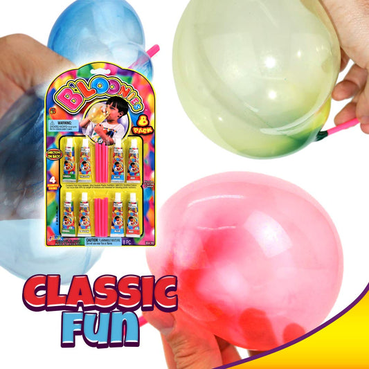 JA-RU B'loonies 8-pack plastic tubes showing two packs and colors