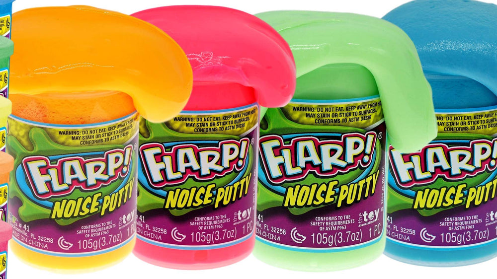 JA-RU Flarp scented noise putty 4-pack in assorted colors for sensory play