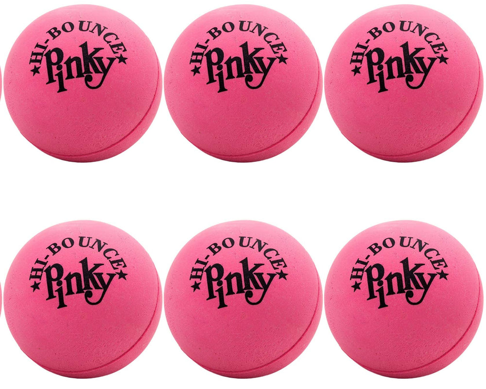 JA-RU Hi-Bounce Pinky Ball 6-pack pink ball for playful bouncing indoors and outdoors.