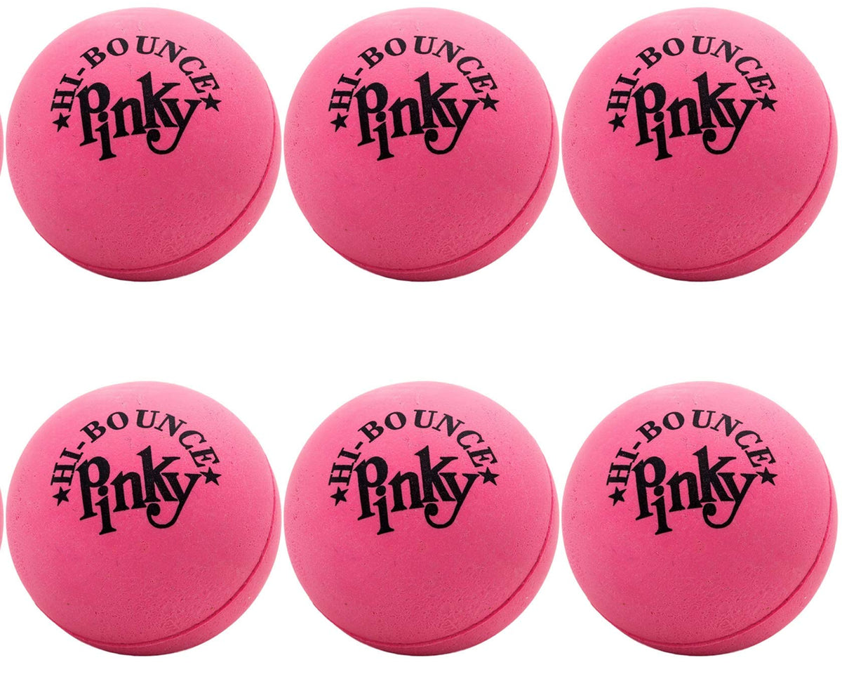 JA-RU Hi-Bounce Pinky Ball 6-pack pink ball for playful bouncing indoors and outdoors.