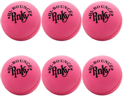 JA-RU Hi-Bounce Pinky Ball 6-pack pink ball for playful bouncing indoors and outdoors.