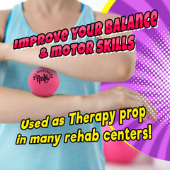 JA-RU Hi-Bounce Pinky Ball supports stress relief and motor skill play.