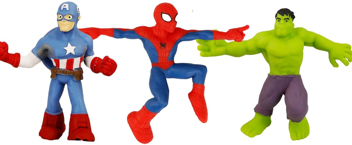 JA-RU Marvel Avengers Hulk stretchy toy for squishy play and stress relief.