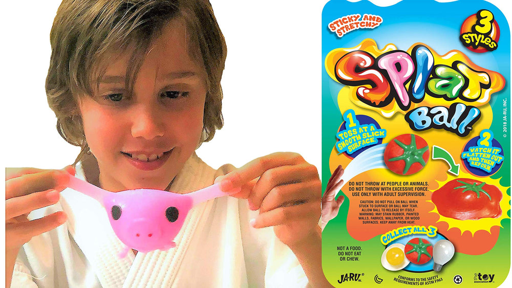 JA-RU Splat Ball eye bright texture supports sensory exploration.