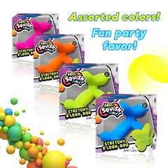 JA-RU Stretchy B'loon Dog in green supports color-spotting and tactile learning