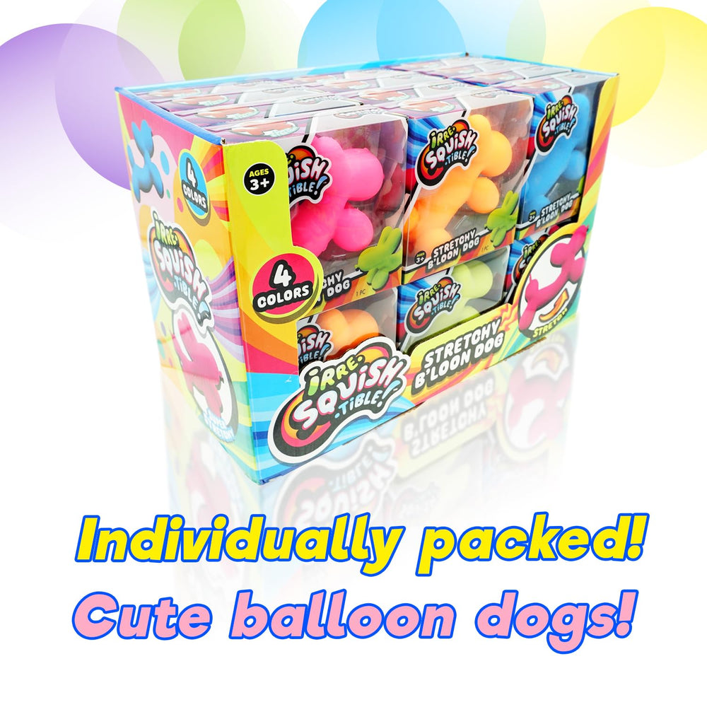 JA-RU Stretchy B'loon Dog in classroom sensory play and color exploration