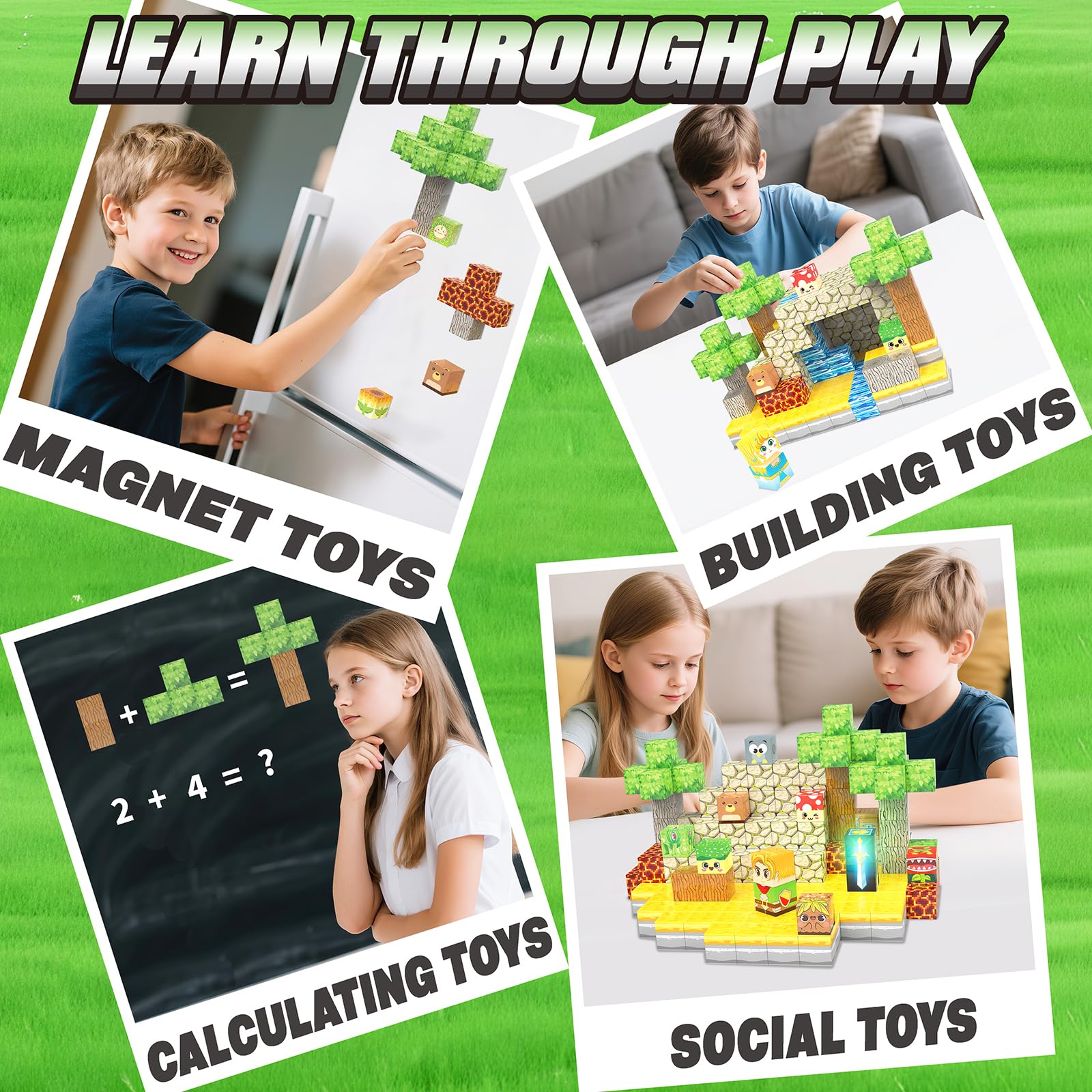Jacier forest-themed playtime fosters cooperative story-based learning.