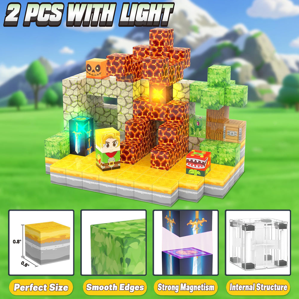 Jacier magnetic cubes with smooth edges are safe for small hands.