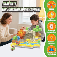 Jacier open-ended play builds creativity, patience, and motor skills.