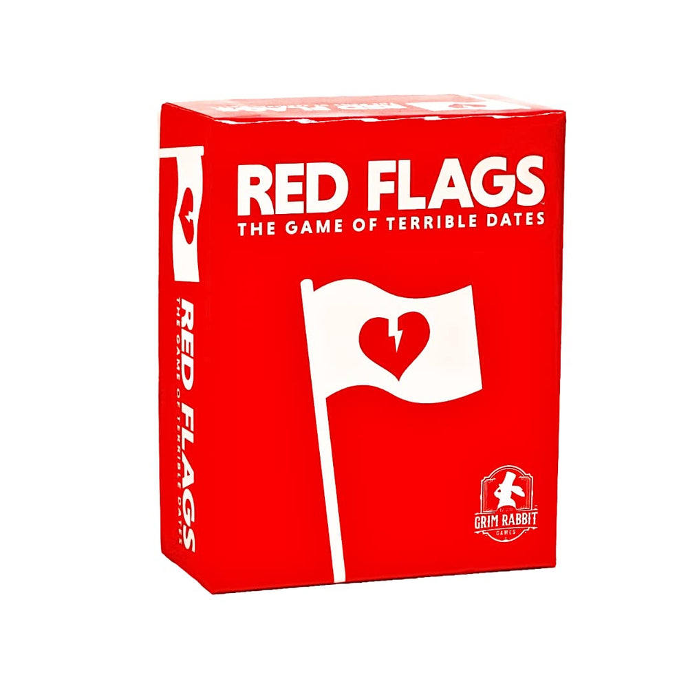 Jack Dire Studios Red Flags card deck ready for quick, laugh-filled gameplay.