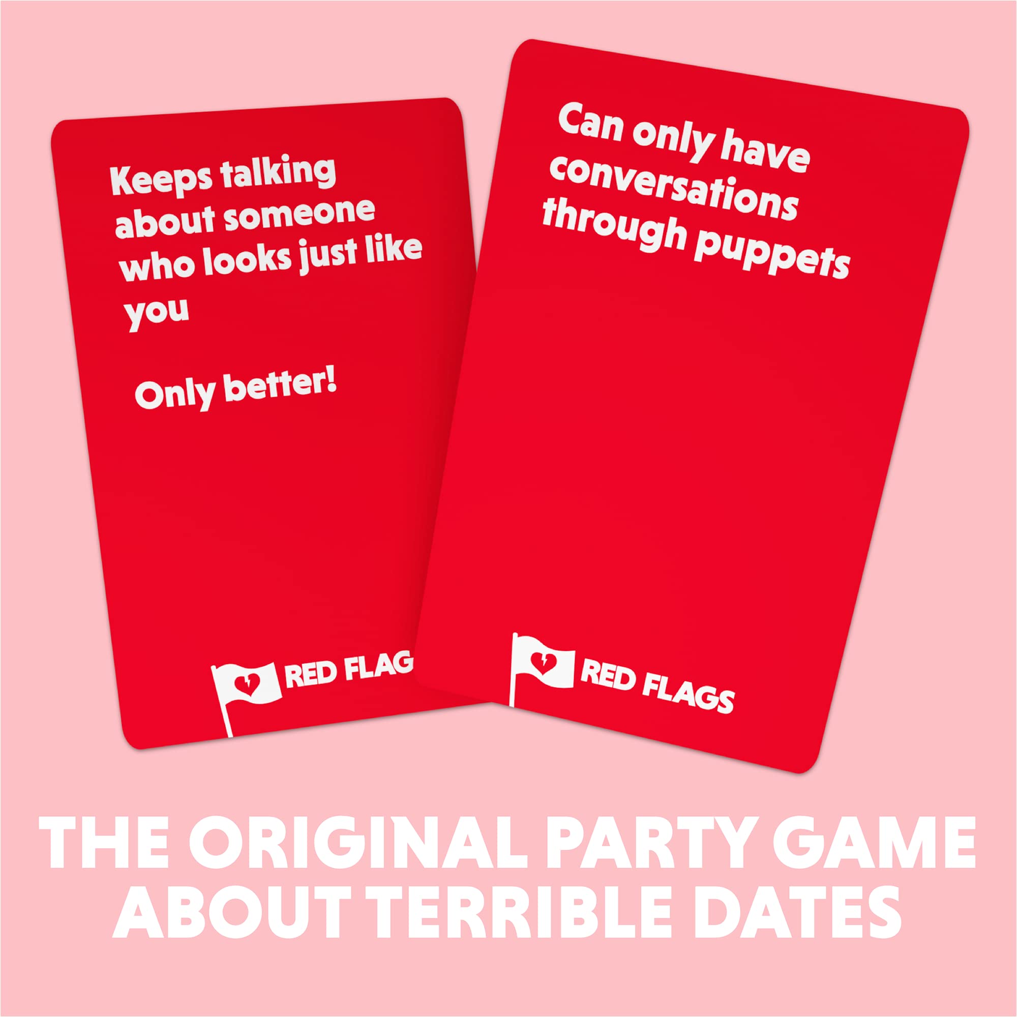 Jack Dire Studios Red Flags players laughing around the table during a round.