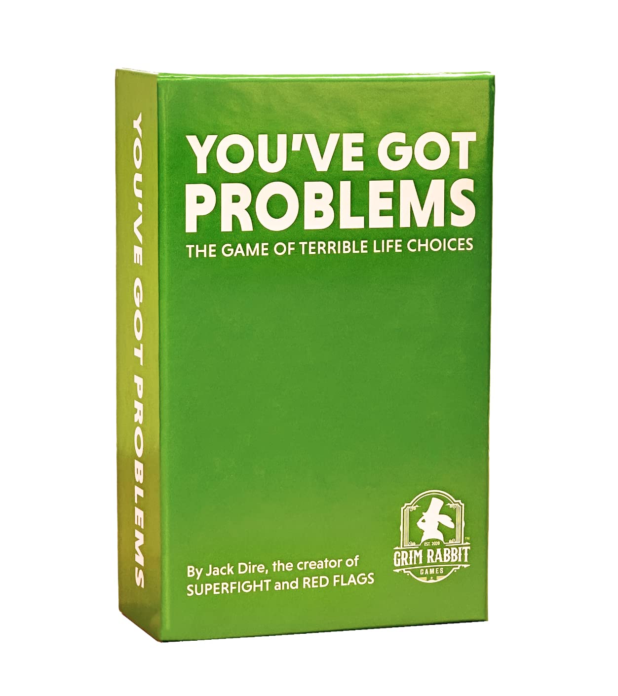 Jack Dire Studios You’ve Got Problems game box and cards for a fun party