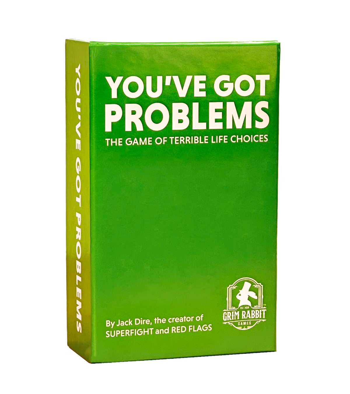 Jack Dire Studios You’ve Got Problems game box and cards for a fun party