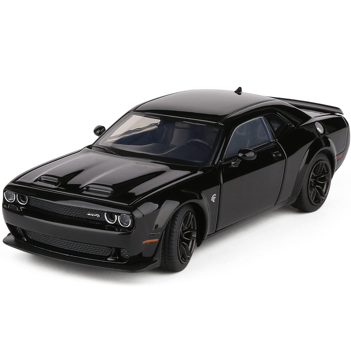The JACKIEKIM Dodge Challenger 1:32 diecast model, zinc alloy body for durable display.