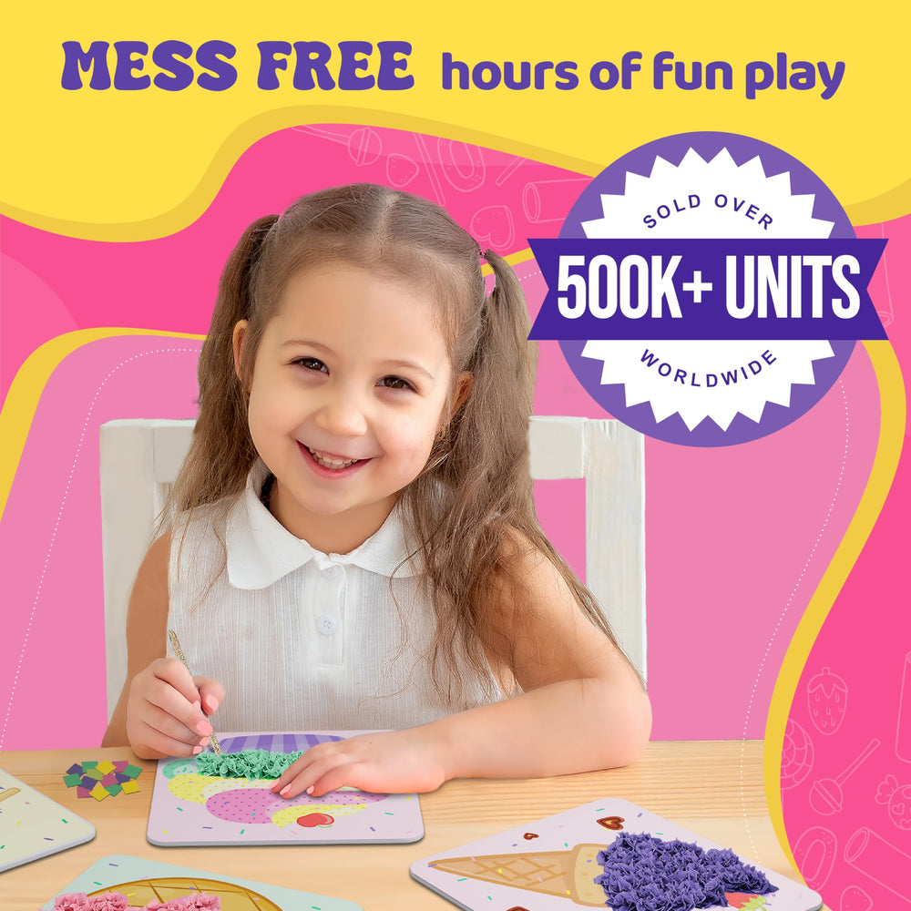 Jackinthebox Candyland Poke Poke Art kit assembly highlights simple steps for young crafters.