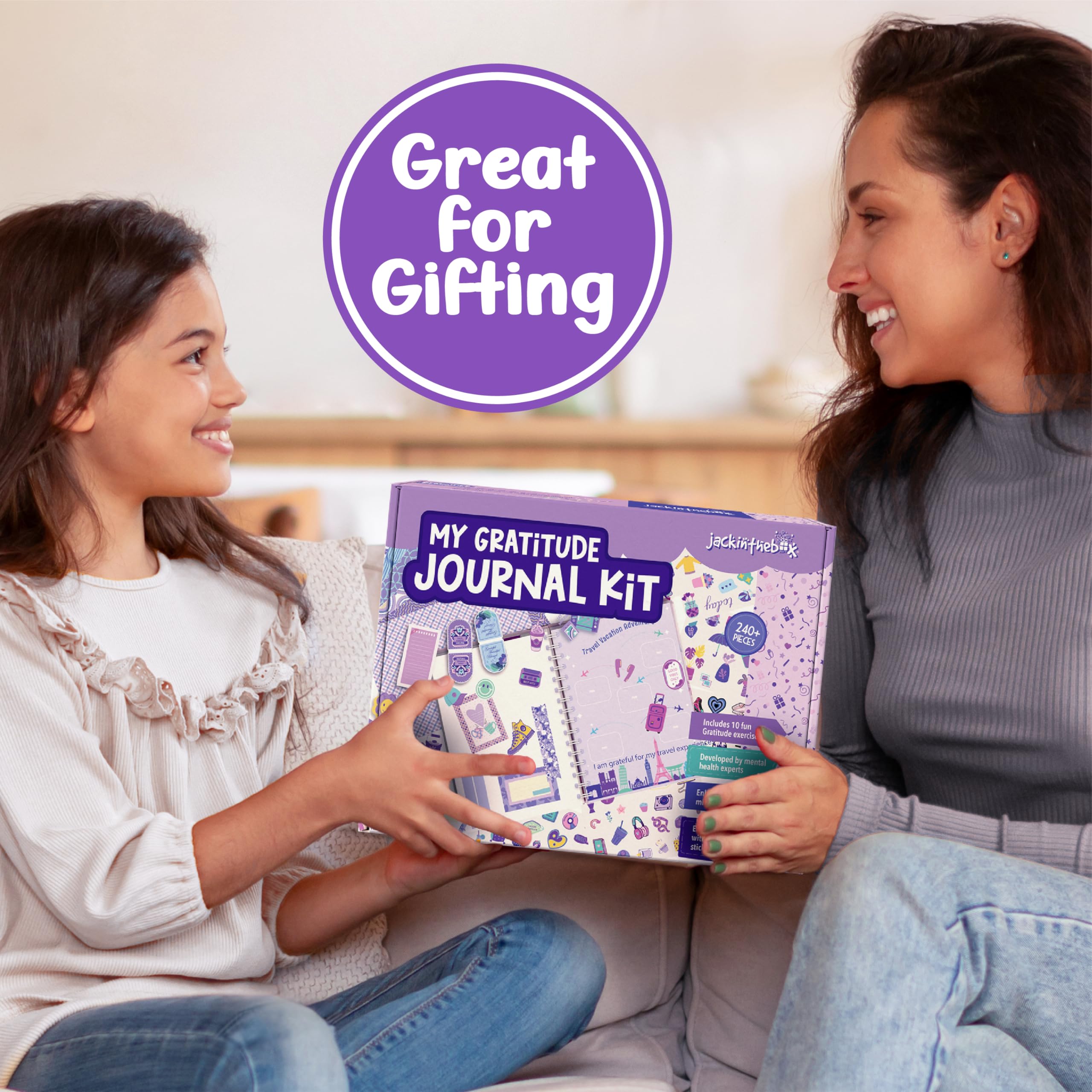 jackinthebox Gratitude Journal Kit gift set ideal for birthdays