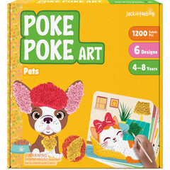 jackinthebox Poke Poke Art animal designs for kids, mess-free crafting fun